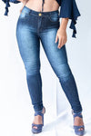 Calça Jeans Feminina Skinny Desbotada